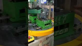 RAW | SV-R2 Rotary Type Vertical Injection Moulding Machine | Key Insert Moulding | 8 Cavity