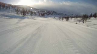 slidinėjimas kalnuose Norvegijoje / skiing in Norway - Sauda, Røldal \u0026 Haukelifjell 2011 01 11-18