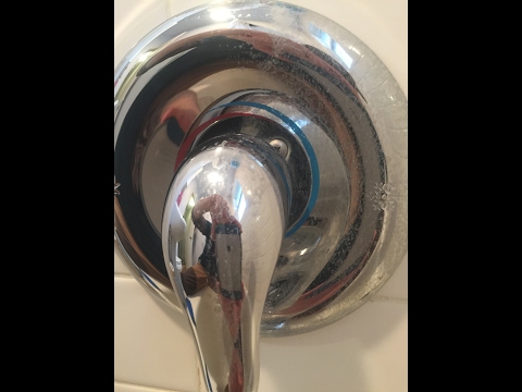 Cleaning hard water spots off chrome bathroom fixtures-Quick & Easy! Cleaning hard water spots off chrome bathroom fixtures-Quick & Easy!
