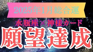 【水瓶座】2025年1月の運勢【願望達成】