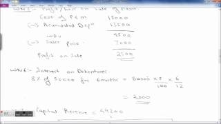 How to prepare Cash Flow Statement (Indirect Method) Example Part 2