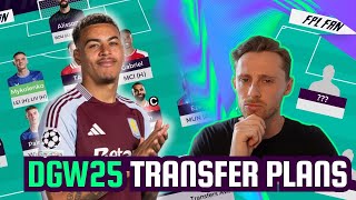 FPL DOUBLE GW25 TRANSFER PLANS I AVOID this GW25 MISTAKE ❌ I Fantasy Premier League 24/25