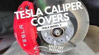 DIY Caliper Covers Install on Tesla Model Y | Easy Visual Upgrade!