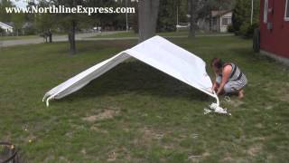 How to Assemble a King Canopy 10' x 20' 6-Leg Universal Canopy - Car port