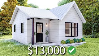 (7x9 Meters) Modern Small House Design | 2 Bedrooms Cabin House Tour | Tiny Hous
