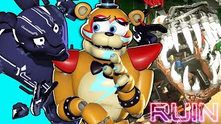 GLAMROCK FREDDY JOGA FIVE NIGHTS AT FREDDY'S SECURITY BREACH DLC: RUIN!