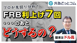 FX「基本はドル高！プロが先回り分析！FRB7回利上げ･･･のあとどうするの？」 和田仁志氏