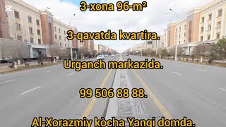 3-xona 96-m² evroremont kvartira zudlik bn sotiladi Urganch Al-Xorazmiy kòcha, 99 506 88 88.