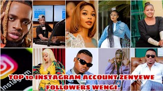 Top 10 Hawa ndiyo Mastaa wa Tanzania wenyewe Followers wengi Instagram 2023