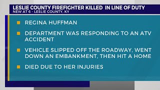 Crash kills Leslie County firefighter in line of duty