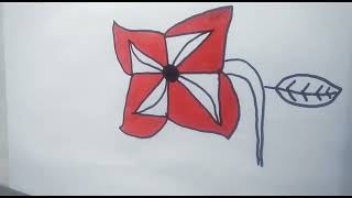 How to turn Swastik into a Cute Flower | How to draw a Flower easy draw so cute | Draw From Swastik