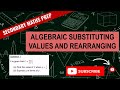 Algebraic Substituting Values And Rearranging | Learn Secondary Maths | 