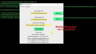 Audio Steganography || With Source Code