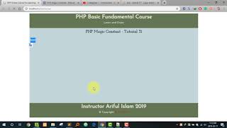 31 PHP Basic Fundamental - Magic Constants