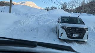 エブリイDA64V（4WD）WINTER MAXX LV01テスト 国道292号線 Hotel\u0026Onsen2307Shigakogen〜北信州やまのうち