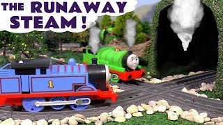 The Runaway Steam Toy Train Story with Thomas and Percy