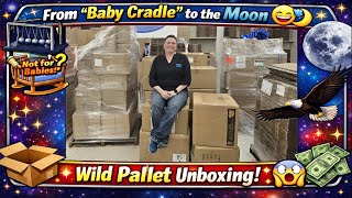 From “Baby Cradle” to the Moon 🌙🤣 | Wild Pallet Unboxing