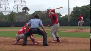 Luke Leftwich get swinging strike 3