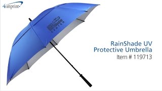 Personalized RainShade UV-Protective Umbrella – Promotional Umbrellas at 4imprint