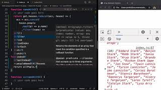 Assignment People Of GOT Using Reduce BJaadr in JavaScript Array for Beginners