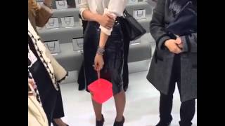 FanCam 2015 10 06 #ParkShinHye at #Chanel Spring Summer 2016