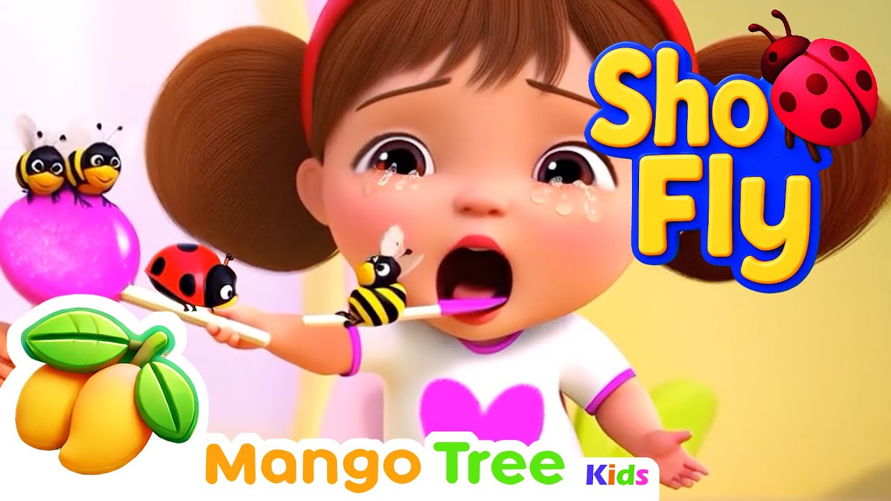 Shoo Fly Don T Bother Me With Lyrics Mangotree Kids Nursery Rhymes