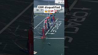 GBR🇬🇧see the second black flag 🏴of #dubai 😱 #sailgp #sailing #racing #poweredbynature