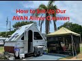 How to Set Up Our AVAN Aliner Caravan