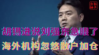 胡锡进说刘强东急眼了||海外机构忽悠散户加仓