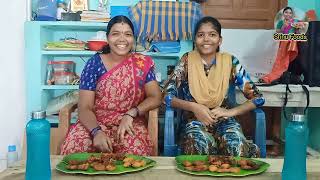 4 రకాల బజ్జీలతో తిండిపోటీ  EatingChallenge #SRINUFOODS