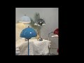 danish design flowerpot table lamp mushroom metal desk lamp lamp bedroom