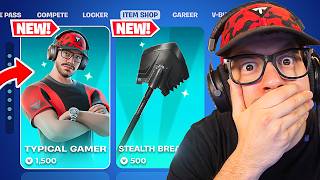 FIRST LOOK at MY *FORTNITE ICON SKIN* (Typical Gamer)