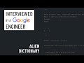 Alien dictionary problem (mock C++ interview)