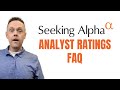 How to Find Stock Analyst Ratings in Seeking Alpha