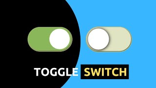 Awesome Toggle Switch Button Using Only HTML & CSS