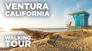 [4K] Sunset at State Beach in Ventura, California - Walking Tour \u0026 Travel Guide