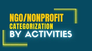 NGO Activities Classification