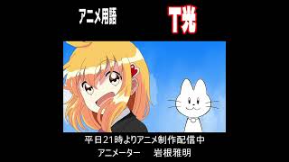 アニメ用語１６　T光