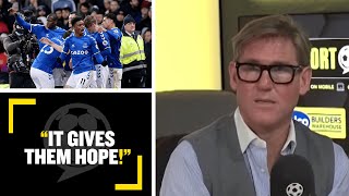 "IT GIVES THEM HOPE!"🙏 Simon Jordan & Jim White review Everton's win over Arsenal last night
