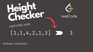 LeetCode No.1051 Height Checker | Python 3 Solution