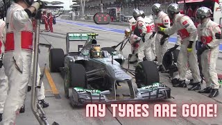 Lewis Hamilton's best pit stop ever! (2013 Malaysia)