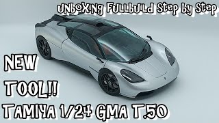 unboxing fullbuild step by step TAMIYA 1/24 GMA T.50 Scale Car Plastic Model