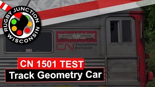 CN 1501 Budd RDC Track Geometry Car at Rugby Junction WI