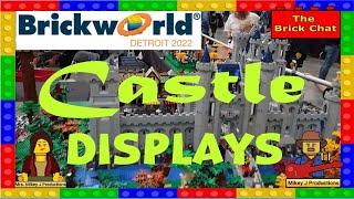 BRICKWORLD Detroit 2022- LEGO CASTLE DISPLAYS!!!