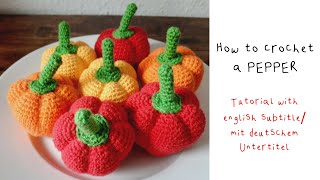 Crochet Pattern Pepper | with english subtitle | Veras Crochetwonderland