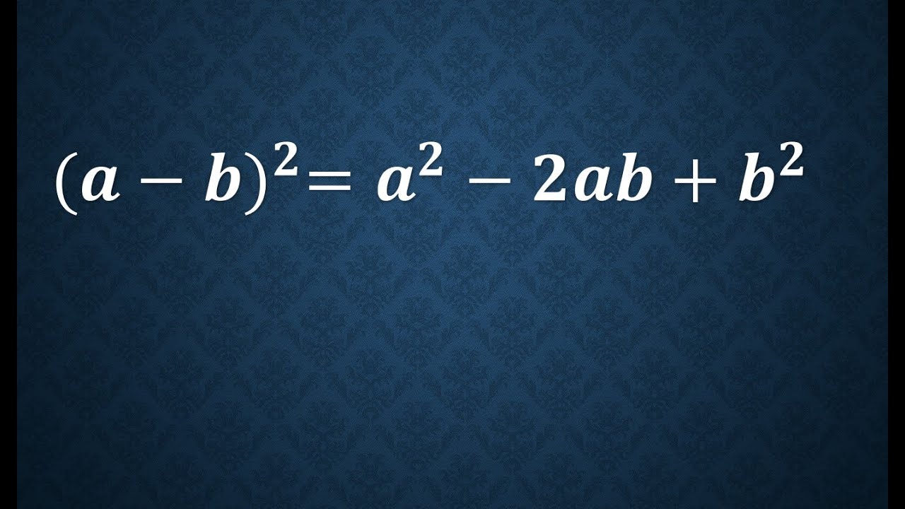 Class 9 Maths - Polynomials - Identity (a-b)^2=a2-2ab+b2 Proof And Its ...