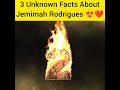 3 Unknown Facts About Jemimah Rodrigues 😍❤️#youtubeshorts #shorts#jemimahrodrigues#cricketpawri#bcci