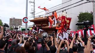 2018年鳳だんじり祭 宵宮 旧ドット前交流会 (1/4)