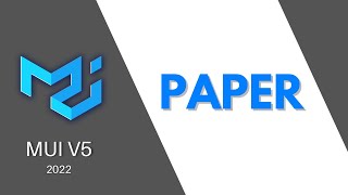 MUI V5: Paper