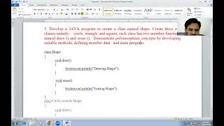 OOP with JAVA(BCS306A)- Lab Program5(VTU 2022 scheme)